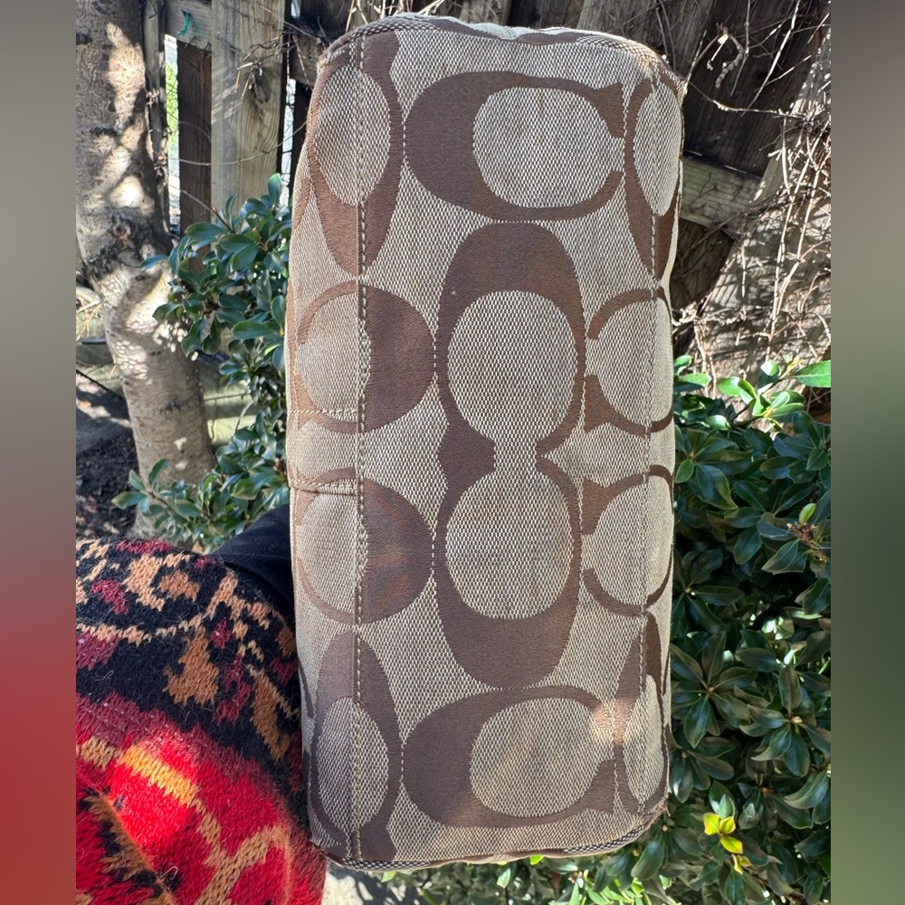 Coach Brown Signature Tote - Picture 8 of 11